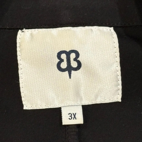 BETABRAND Black One Button Stretch Blazer - Plus Size 3X - Transcendent Blazer - Picture 3 of 4